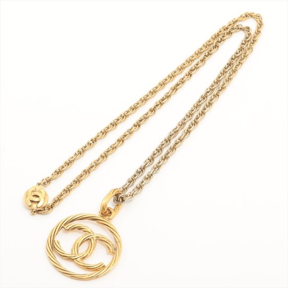 Chanel Vintage 93P Encircled CC Long Woven Chain Necklace - Picture 6 of 6